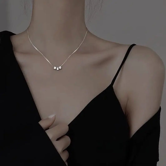 Cube Pendant Necklace