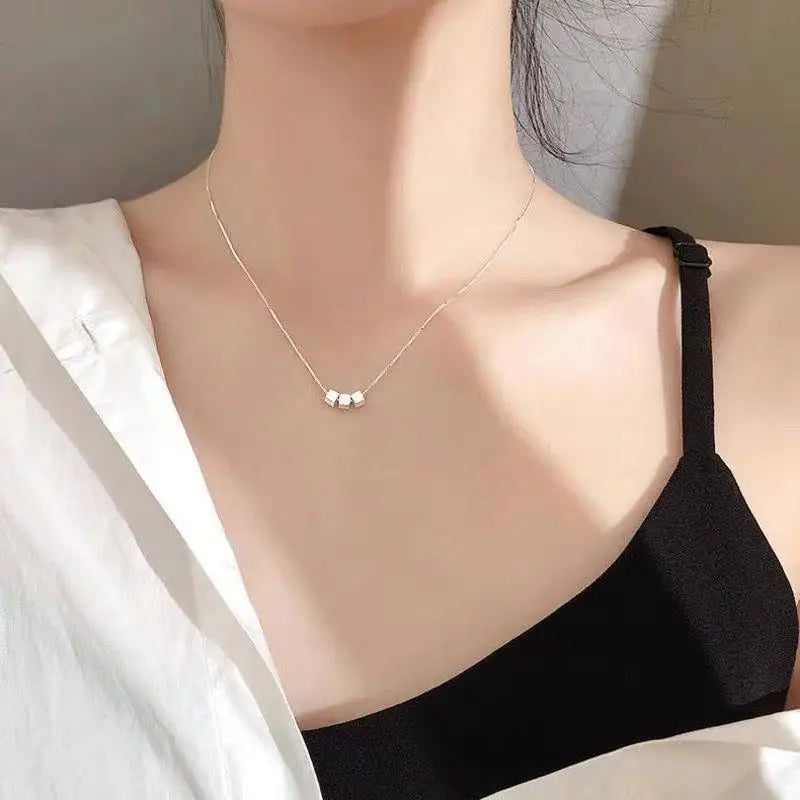 Cube Pendant Necklace